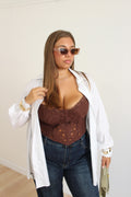 Corpetto Mirabelle brown