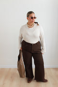 Jeans Flare marroni