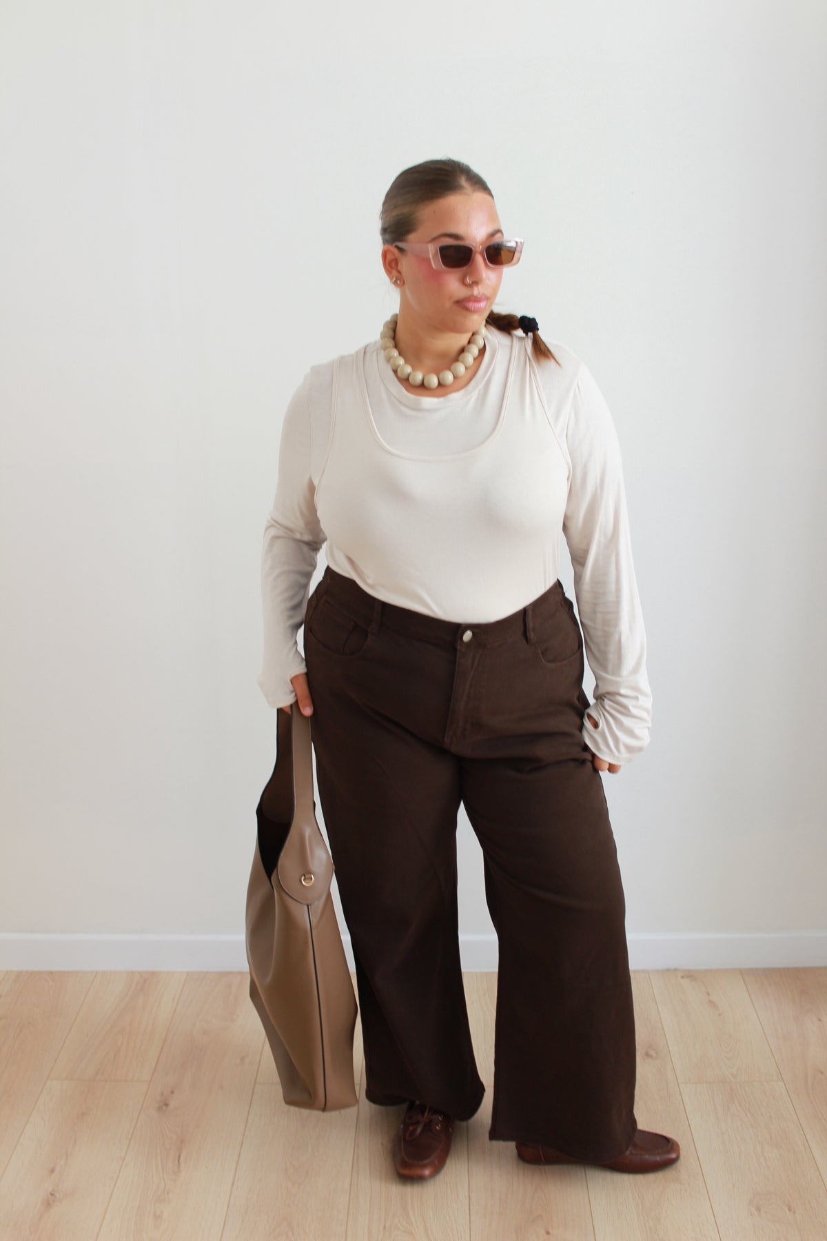 Jeans Flare marroni