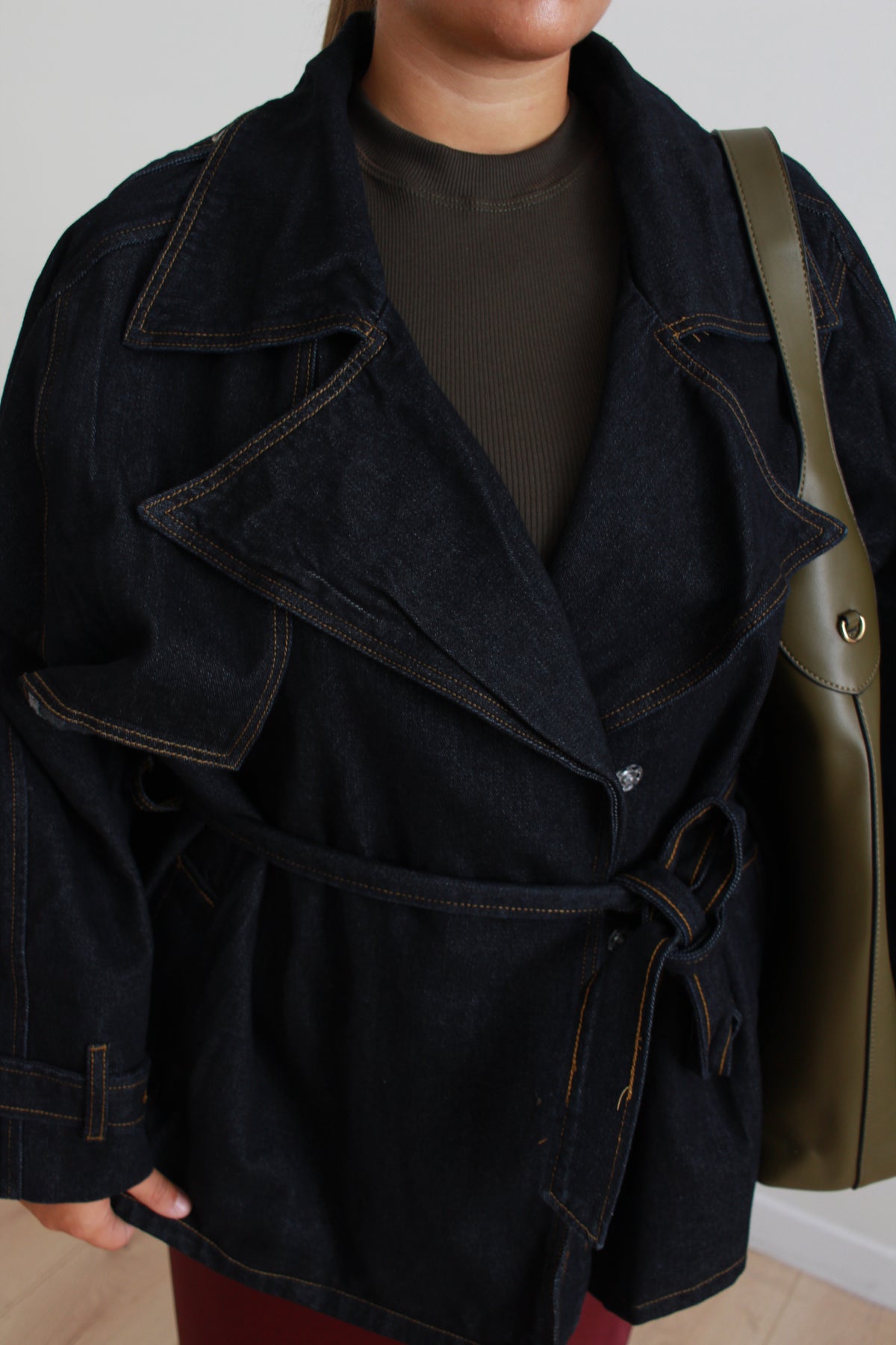 Giacca in denim New Jersey