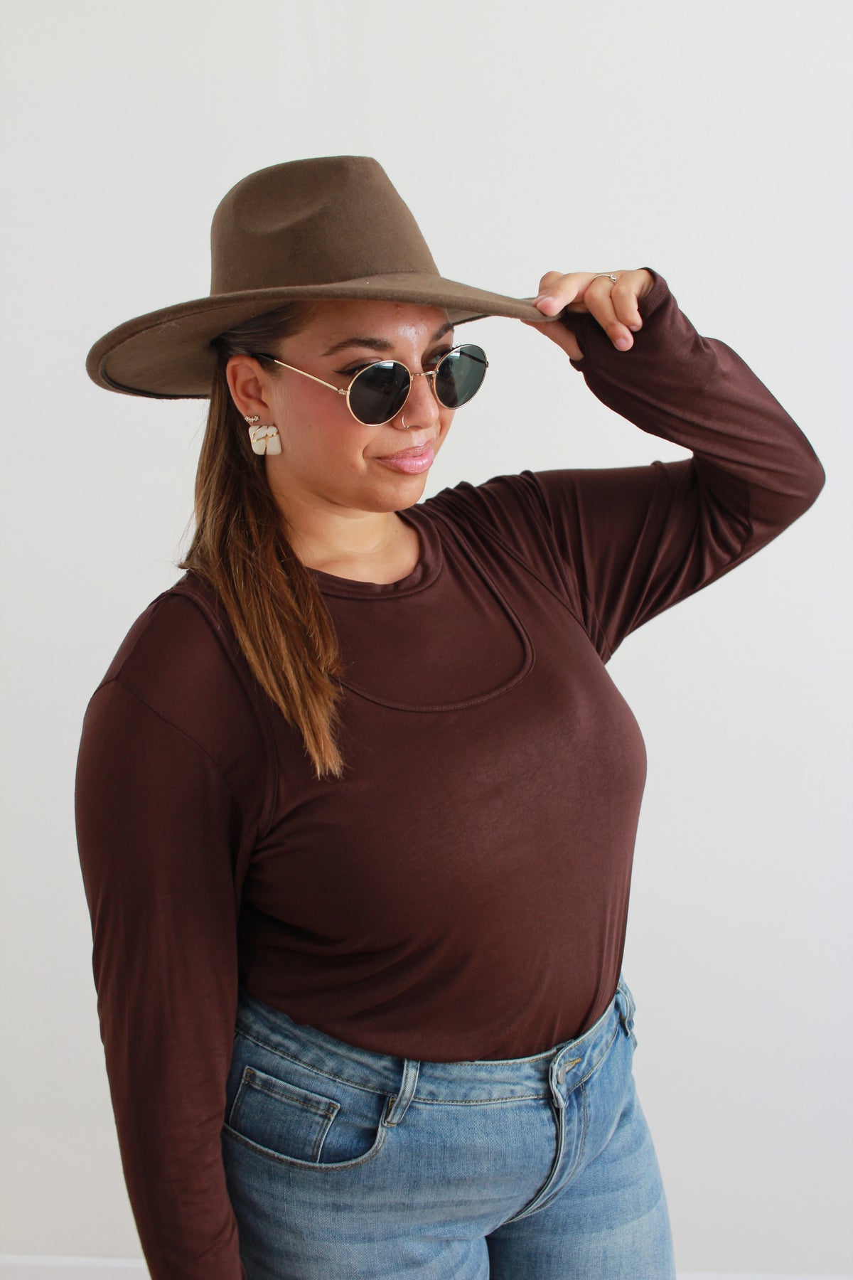 Maglia Louise marrone