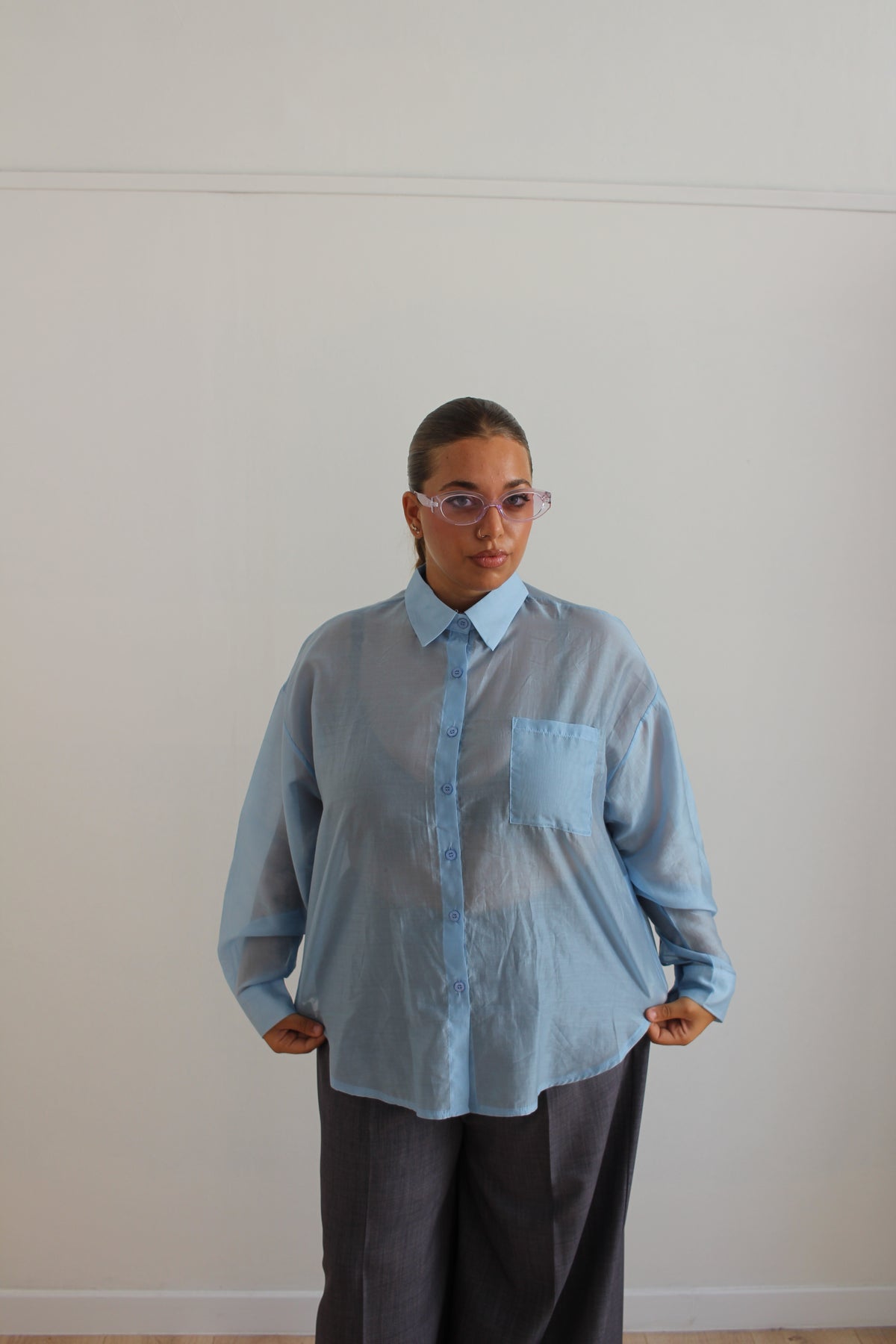 Camicia Margot celeste