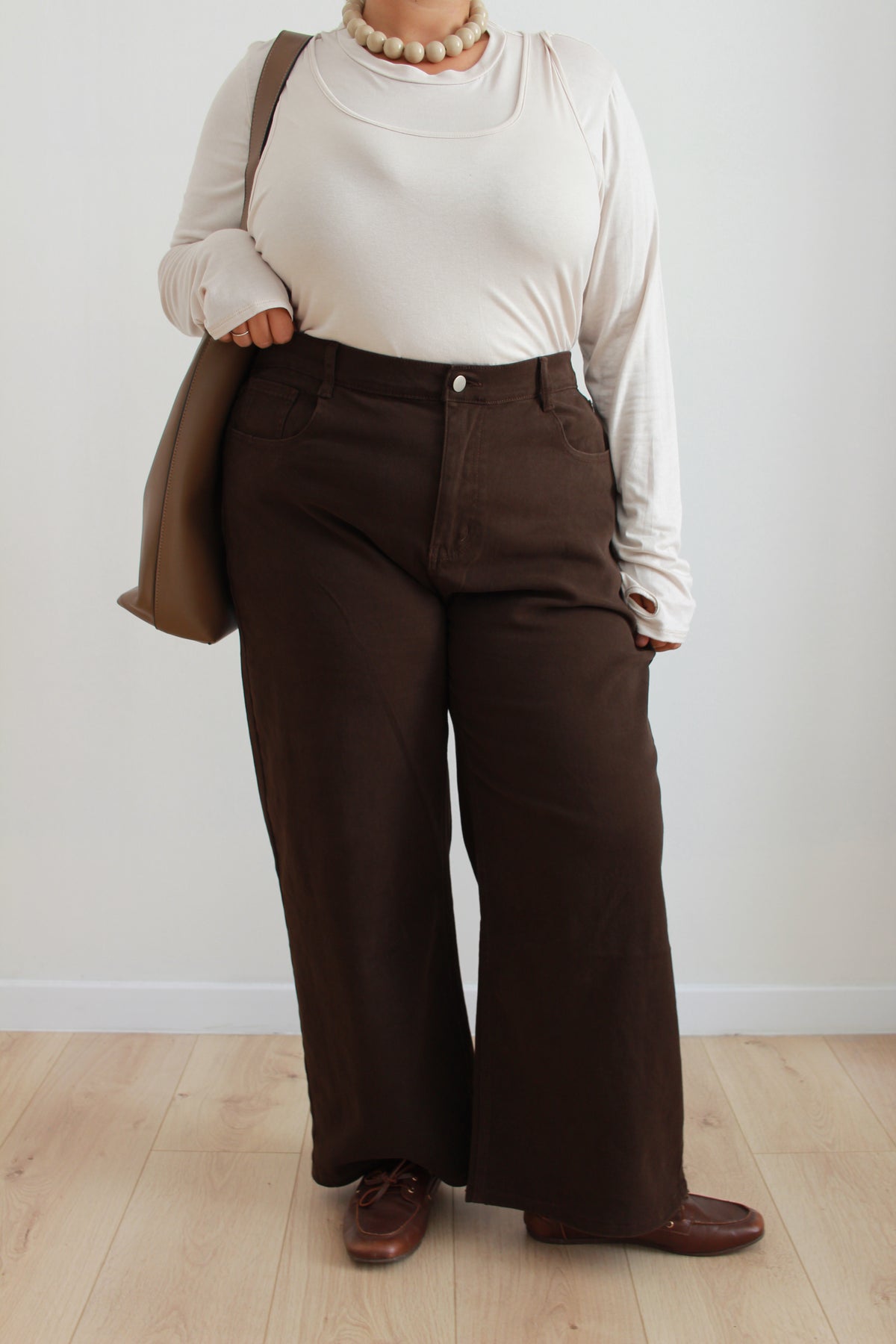 Jeans Flare marroni