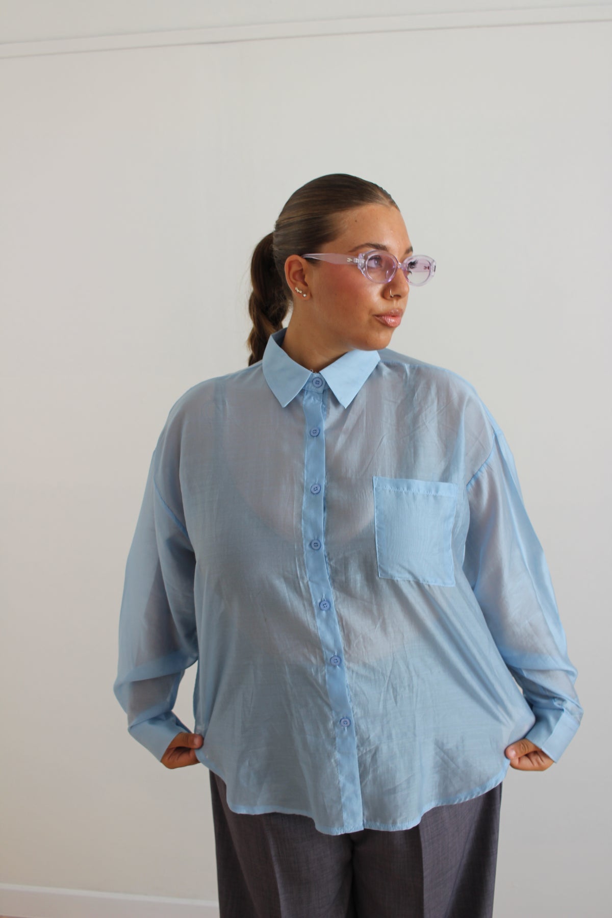 Camicia Margot celeste