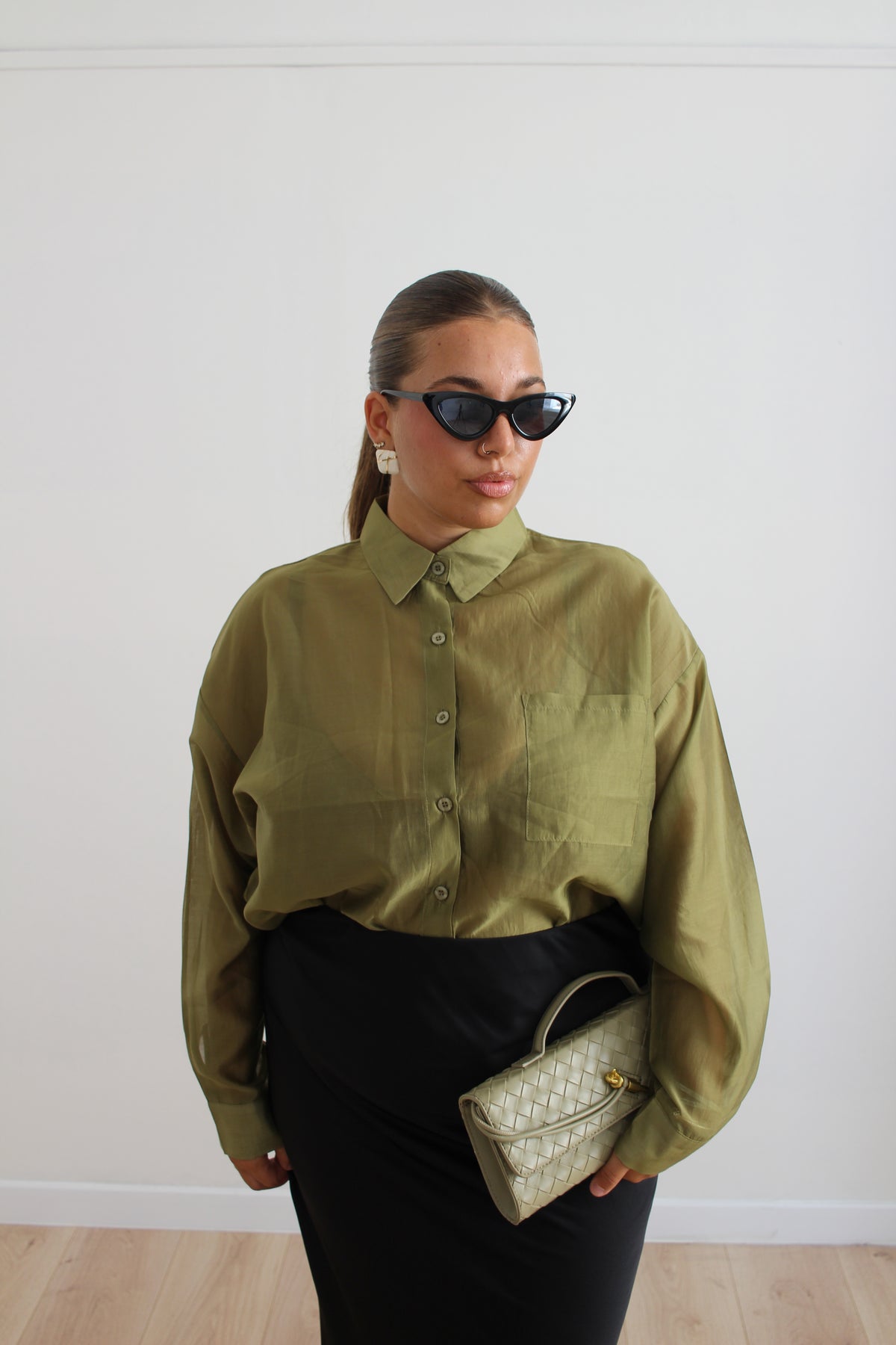 Camicia Margot verde
