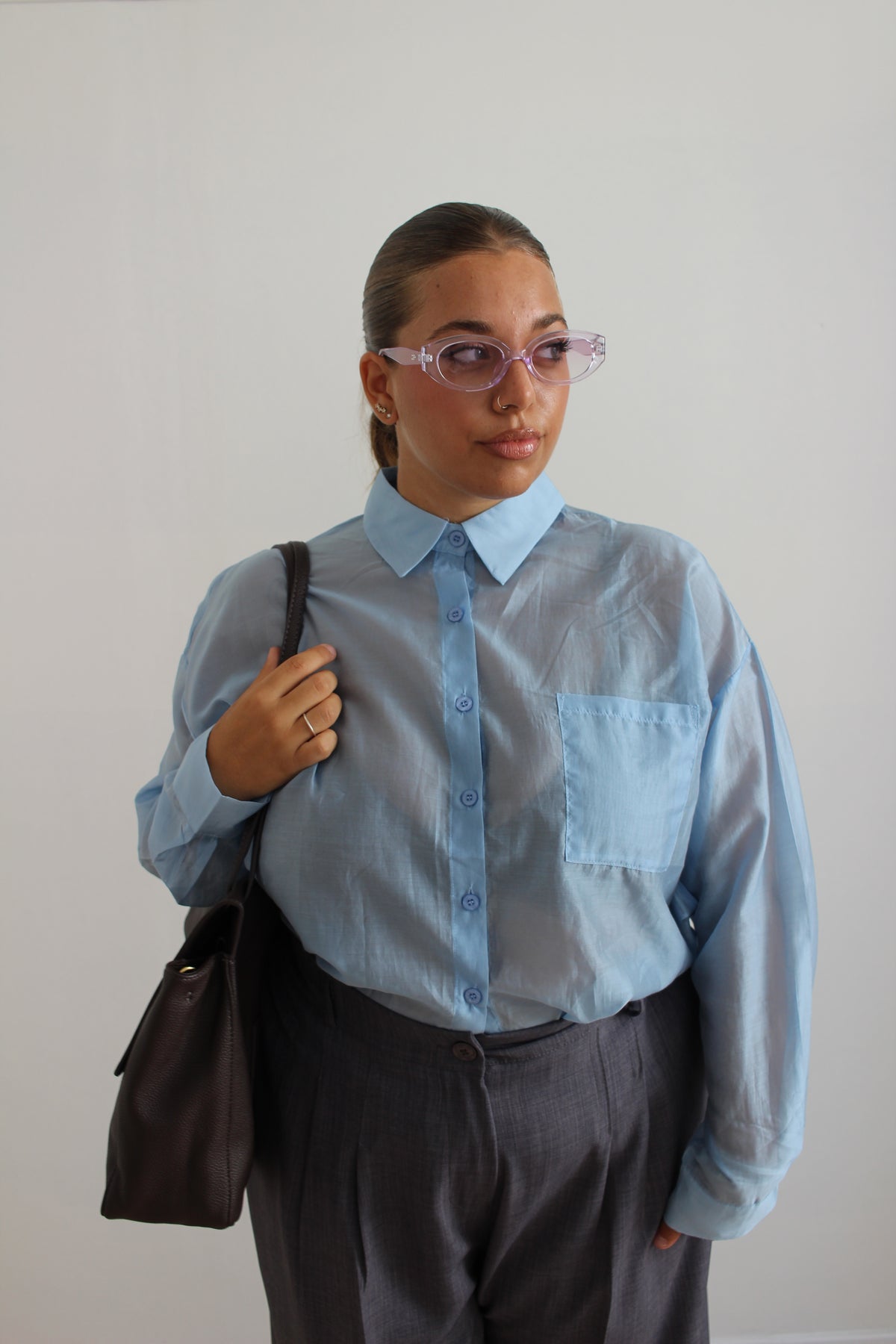 Camicia Margot celeste
