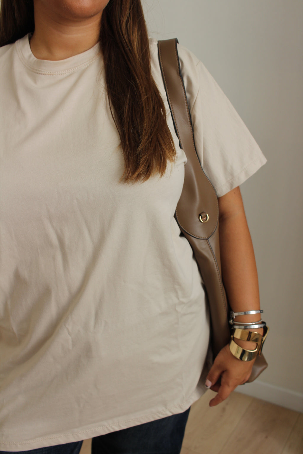 Shirt basic sabbia