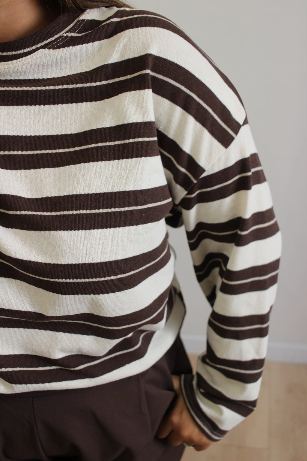 Maglia Katy panna e marrone