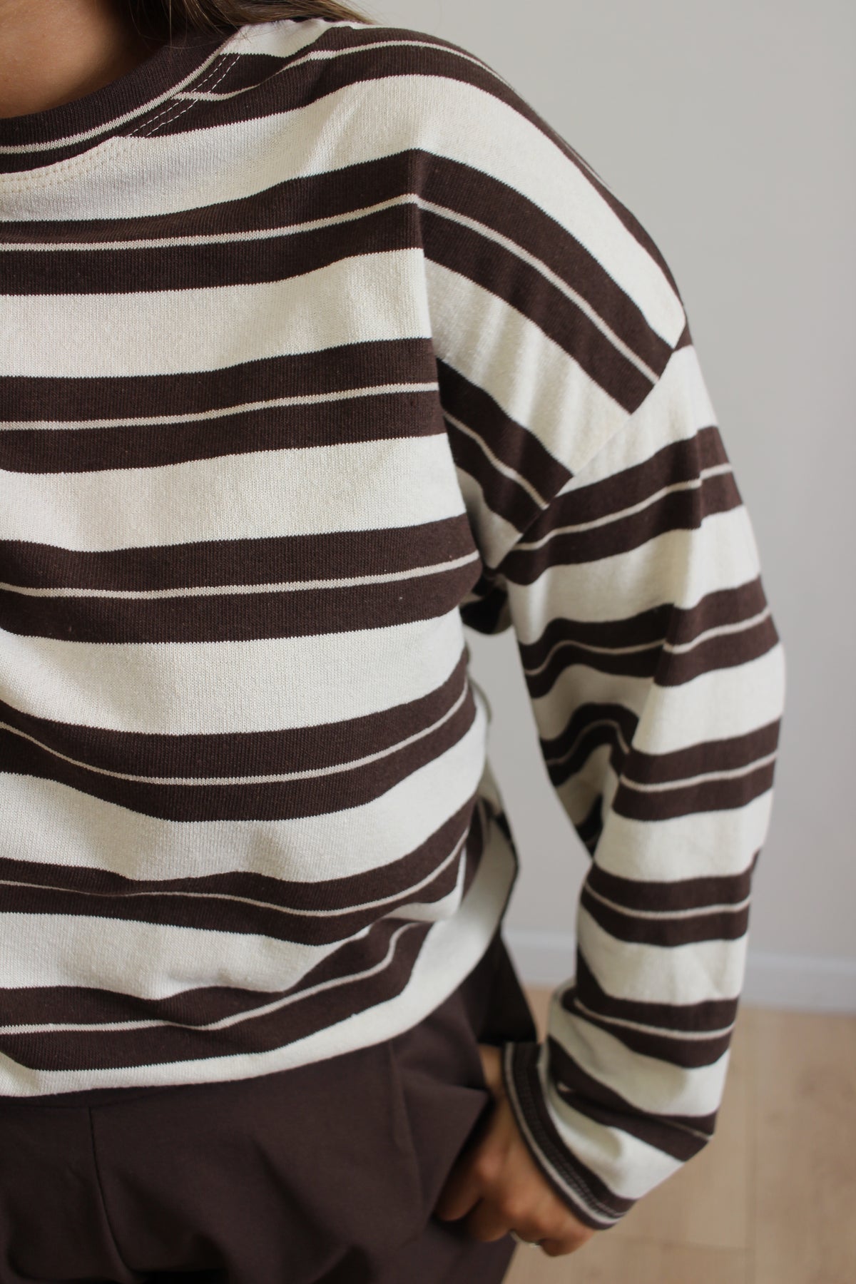 Maglia Katy panna e marrone