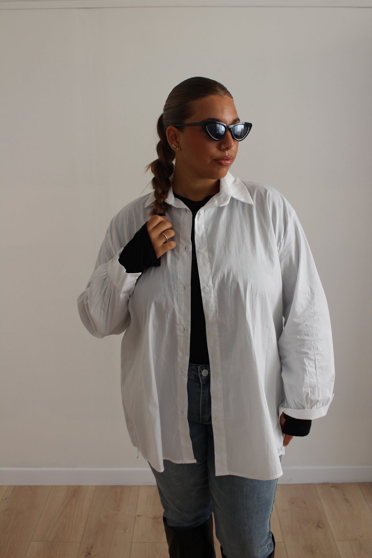 Camicia in cotone bianca