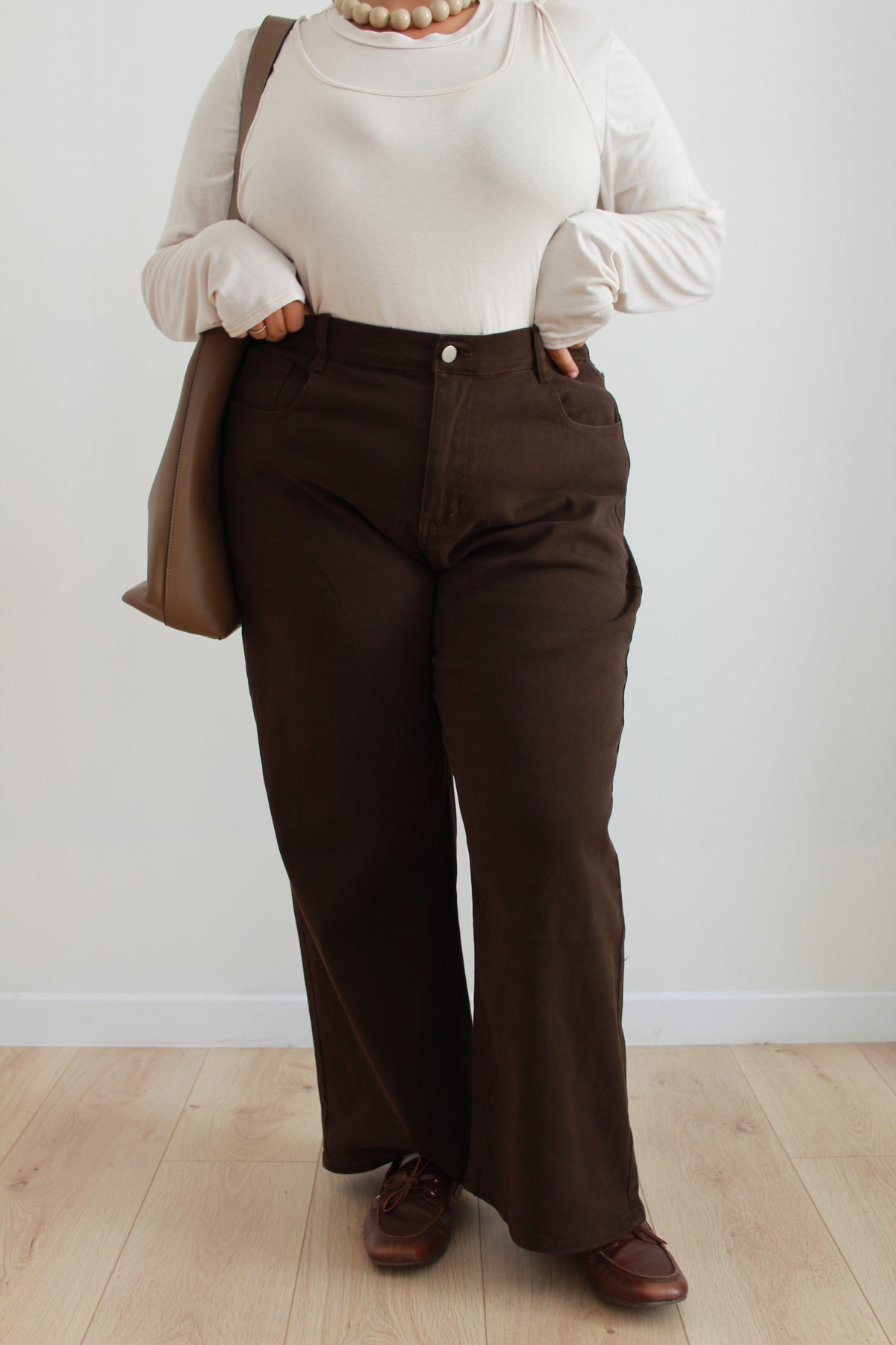 Jeans Flare marroni